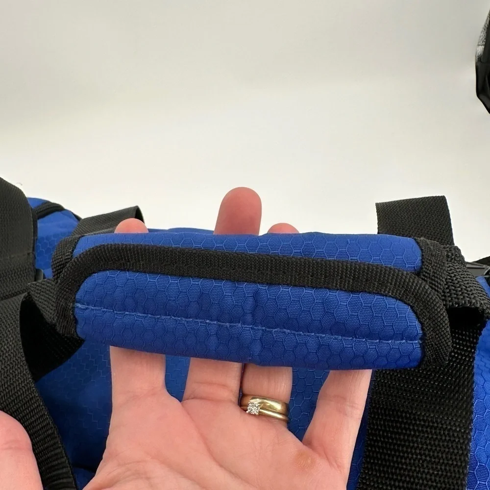 Adidas Royal Blue/Black Multi Pocket Large Gym/Travel Bag Like New Adidas Logo